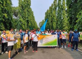 पद्मश्री पुरस्कार विजेता बुला चौधरी ने साई कोलकाता क्षेत्रीय केन्द्र में फिट इंडिया फ्रीडम रन कार्यक्रम को दिखाई हरी झंडी