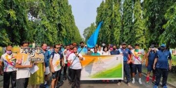 पद्मश्री पुरस्कार विजेता बुला चौधरी ने साई कोलकाता क्षेत्रीय केन्द्र में फिट इंडिया फ्रीडम रन कार्यक्रम को दिखाई हरी झंडी