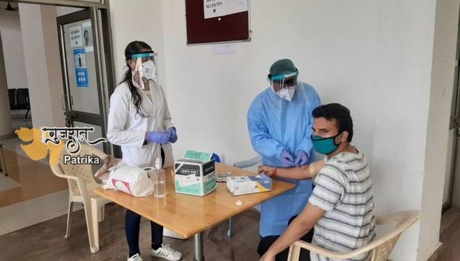 कोरोना वायरस (SARS-CoV-2) के विरुद्ध एंटीबॉडी की जांच के लिए सीएसआईआर-सीडीआरआई, लखनऊ में सीरोलॉजिकल परीक्षण