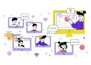 ’लर्निंग सेंटर’ से शैक्षिक प्रसारण देखने के लिए बच्चों के लिए पहला प्रयोग