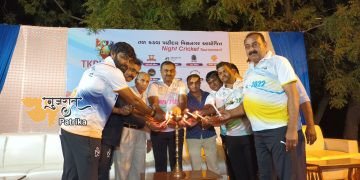 संकल्पचंद पटेल विश्वविद्यालय विसनगर के सौजन्य से ताल कदवा पाटीदार समाज द्वारा आयोजित टीकेपीएल – 2022 क्रिकेट टूर्नामेंट का भव्य शुभारंभ