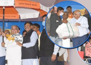 मुख्यमंत्री ने मोरबी में आयोजित गरीब कल्याण मेले में हितग्राहियों को विभिन्न जनहितैषी योजनाओं की सहायता राशि वितरित की