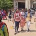दसवीं की परीक्षा पूरी होने पर छात्र-छात्राओं में खुशी का माहौल