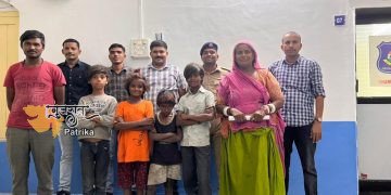 अंकलेश्वर पुलिस ने चंद घंटों में गरीब परिवार के चार लापता बच्चों को ढूंढ निकाला