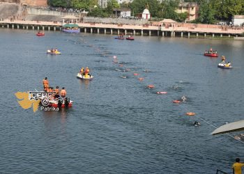 वडनगर में गुजरात स्थापना दिवस के तहत “गुजरात गौरव दिवस” ​​मनाया, शर्मिष्ठा झील में खुली तैराकी प्रतियोगिता का आयोजन