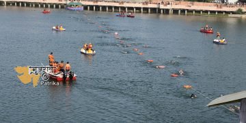 वडनगर में गुजरात स्थापना दिवस के तहत “गुजरात गौरव दिवस” ​​मनाया, शर्मिष्ठा झील में खुली तैराकी प्रतियोगिता का आयोजन