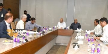आई-क्रिएट में केंद्रीय गृह मंत्री श्री अमित शाह और मुख्यमंत्री को गिफ्ट सिटी विकास कार्यों की प्रस्तुति दी गई।