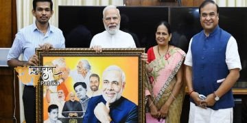 प्रधानमंत्री ने असम के दिव्यांग कलाकार अभिजीत गोटानी से बातचीत की