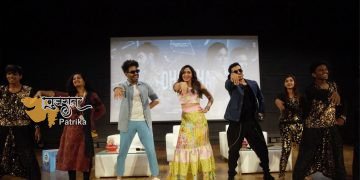 खुशाली कुमार, दर्शन कुमार और अपारशक्ति खुराना अपनी आने वाली फिल्म ‘धोखा- राउंड डी कॉर्नर’ का प्रमोशन करने पहुंचे वडोदरा