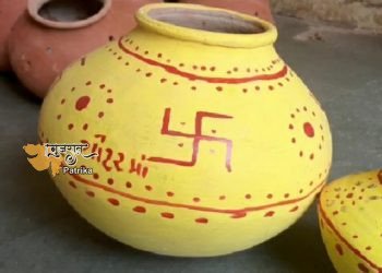भरूच कस्बे में कुम्हार नवरात्र पर गरबा के आकार की मटली सजाने में लगे हैं.