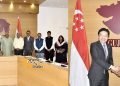 मुख्यमंत्री श्री भूपेंद्र पटेल के साथ सिंगापुर के उप प्रधान मंत्री श्री लॉरेंस वोंग का गांधीनगर में शिष्टाचार भेंट
