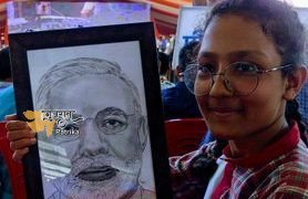 प्रधानमंत्री ने अपनी बिलासपुर रैली में छात्रों की रचनात्मक कलाकृतियों की सराहना की