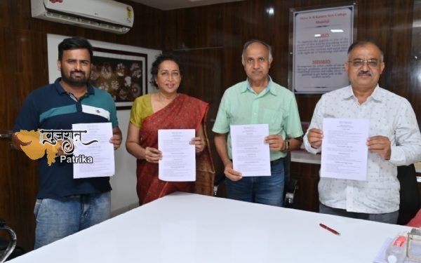 शामलाजी कॉलेज का अंतर्राष्ट्रीय स्वैच्छिक संगठनों द्वारा दौरा किया गया और एमओयू पर हस्ताक्षर किए गए