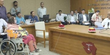 मुख्यमंत्री श्री भूपेन्द्र पटेल ने दूसरी बार शासन सेवा का कार्यभार ग्रहण करने के बाद प्रथम राजकीय स्वागत समारोह में उपस्थित होकर आवेदकों की याचिकाएं सुनीं.