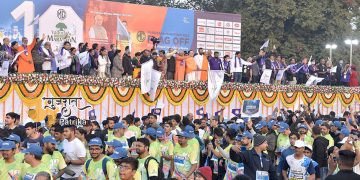 मुख्यमंत्री श्री भूपेंद्रभाई पटेल ने वड़ोदरा मैराथन के दसवें संस्करण का उद्घाटन किया