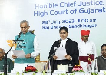 श्रीमती सुनीता अग्रवाल ने गुजरात उच्च न्यायालय के मुख्य न्यायाधीश के रूप में शपथ ली