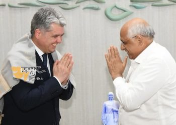 भारत में उज्बेकिस्तान के राजदूत श्री दिलशोद अखतोव ने मुख्यमंत्री श्री भूपेन्द्र पटेल से सौजन्य मुलाकात की