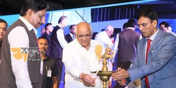 मुख्यमंत्री श्री भूपेन्द्र पटेल गांधीनगर में मेडटेक एक्सपो-2023 का उद्घाटन करते हुए