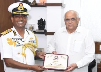 भारतीय तटरक्षक बल के महानिदेशक श्री राकेश पाल पीटीएम, टीएम ने मुख्यमंत्री से सौजन्य मुलाकात की