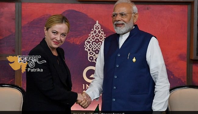 प्रधानमंत्री ने इटली के प्रधानमंत्री से मुलाकात की