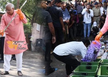 गांधी जयंती के एक दिन पहले मुख्यमंत्री ने ‘सामूहिक श्रमदान’ और ‘स्वच्छता ही सेवा अभियान’ में भाग लिया