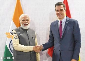 प्रधानमंत्री श्री नरेन्द्र मोदी ने पेड्रो सांचेज को स्पेन के प्रधानमंत्री के रूप में फिर से चुने जाने पर बधाई दी