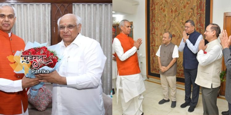 राजभवन में नूतन वर्ष स्नेह मिलन समारोह के दौरान राज्यपाल और मुख्यमंत्री ने नववर्ष की शुभकामनाएं दीं