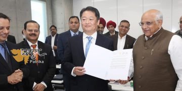 मुख्यमंत्री भूपेन्द्र पटेल ने जापान के गवर्नर श्री कोटारो नागासाकी से मुलाकात की