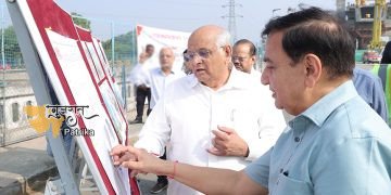 मुख्यमंत्री ने मोटेरा से गांधीनगर तक चल रहे मेट्रो रेल निर्माण की प्रगति की समीक्षा की