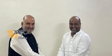 मिलन परीख ने बांग्लादेश संसद में बांग्लादेशी सांसद श्री मोहित उर रहमान शान्तो से मुलाकात की!
